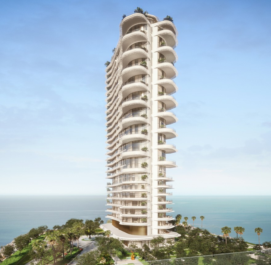Bulgari Lighthouse Dubai — architectural rendering