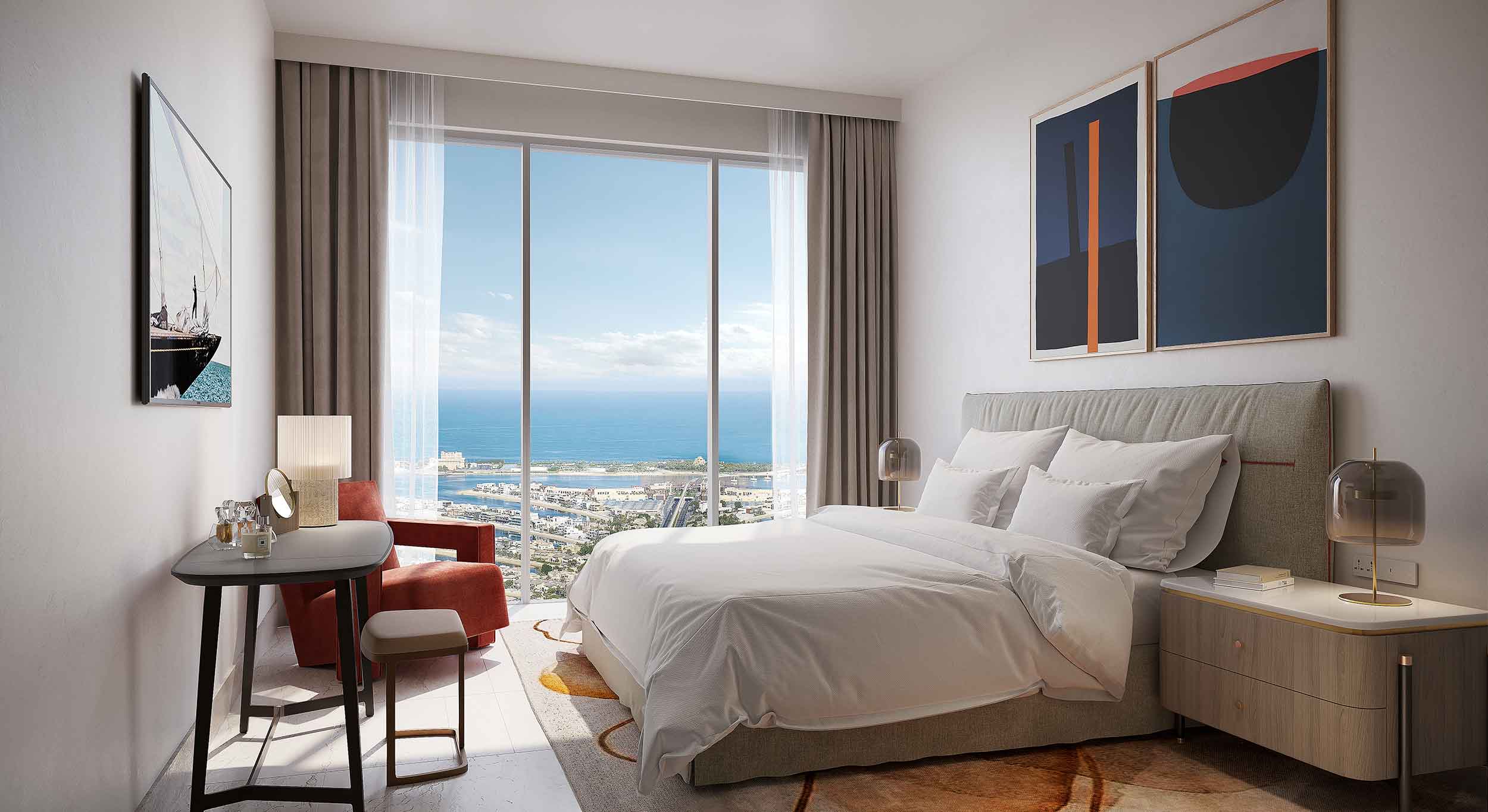 Address Residences The Bay interior architectural rendering