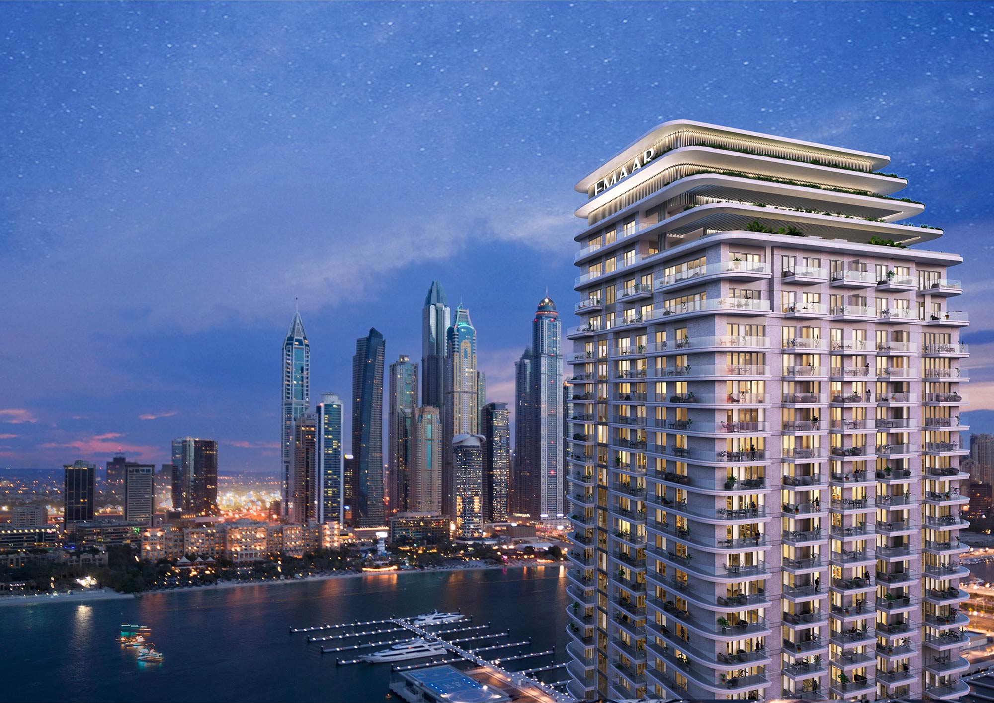 Beachgate by Address · Penthouses architectural rendering