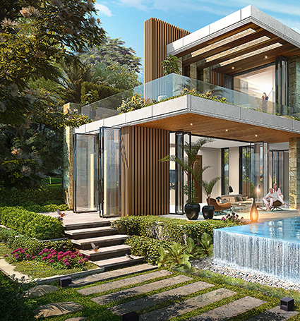 Cavalli Estates villa exterior rendering