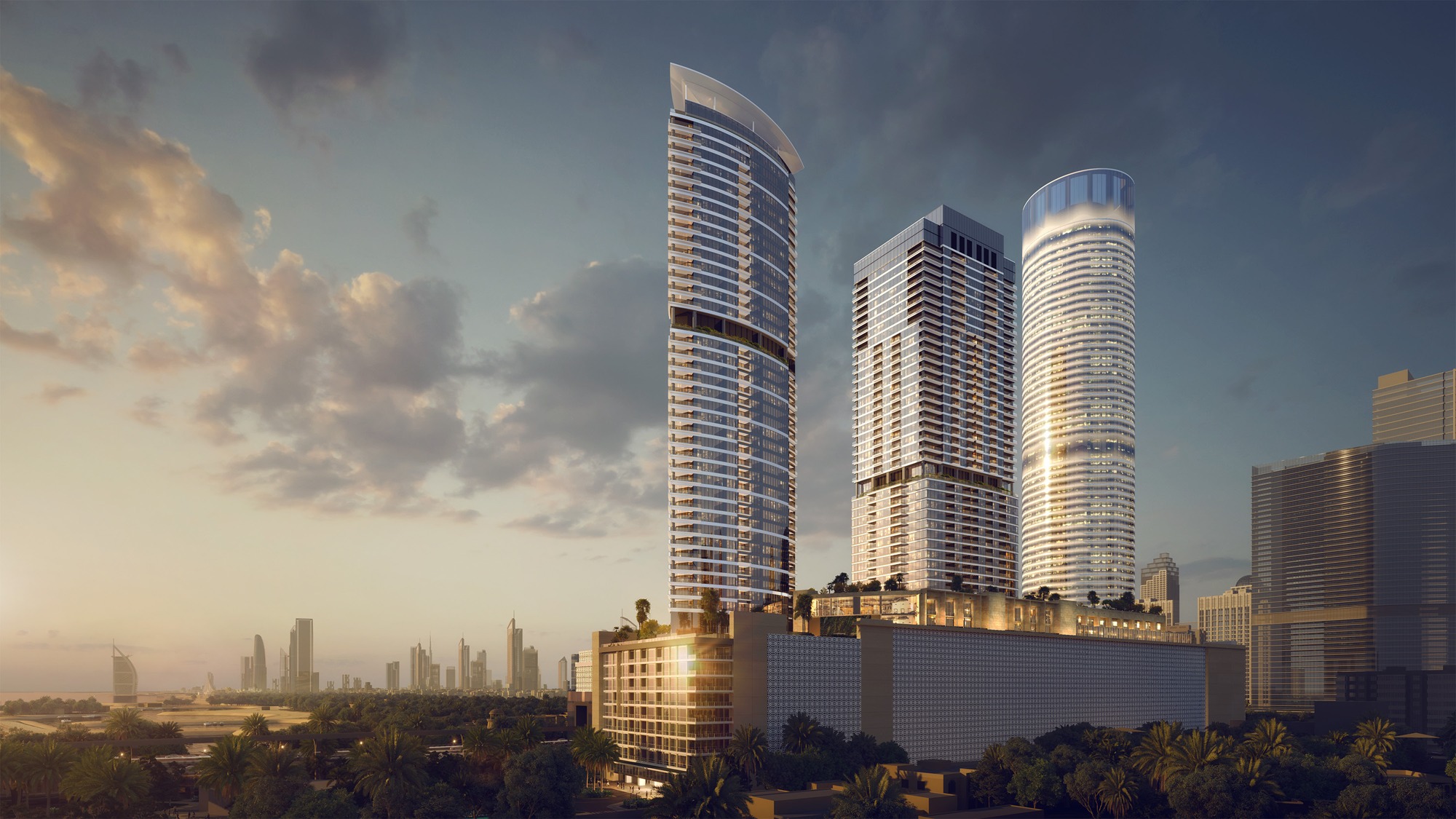 Palm Beach Towers · Developer brochure rendering